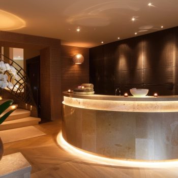 Hotel spa reception area