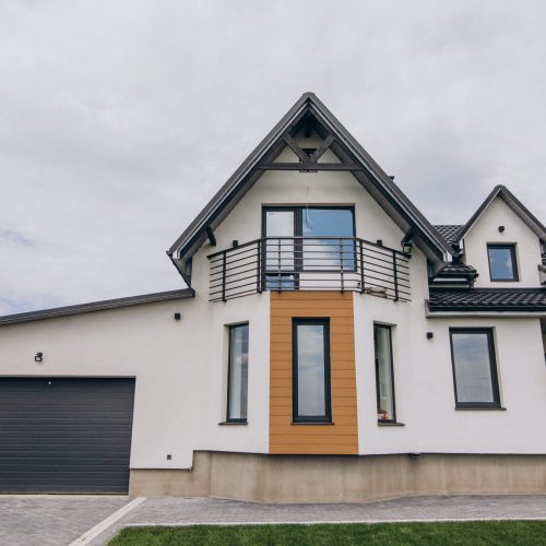 House isolated in the field